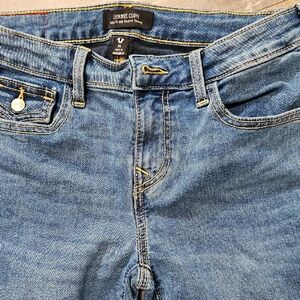 True Religion Women's Blue Ankle Jeans